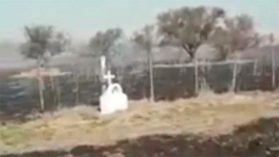 Consideran milagroso que altar no se quemara en incendio de pastizales