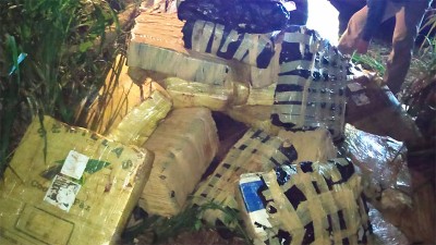 Secuestran casi una tonelada y media de marihuana cerca del río Paraná