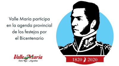 Valle María participa en la agenda provincial de los festejos por el Bicentenario