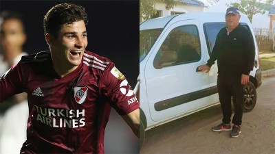 El noble gesto de un jugador de River con su DT de la infancia