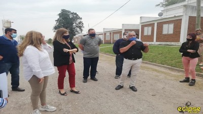 Claudia Gieco, visitó Pueblo Nuevo Alvear