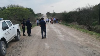 Jorge  Cacéres, trabaja por el departamento Diamante