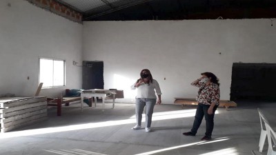 Claudia Gieco realizó actividades en Diamante y Ramírez