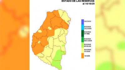 Creció el área de sequía en Entre Ríos, pero pronto podría llegar un alivio