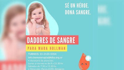 Marita superó las 72 horas cruciales y solicitan dadores de sangre
