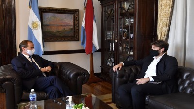 El gobernador acordó con Bértoli líneas de acción del Becario para 2021