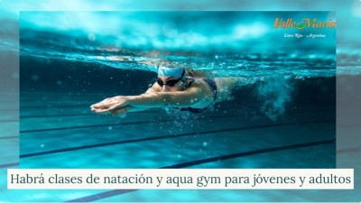 Habrá clases de natación y aqua gym para jóvenes y adultos