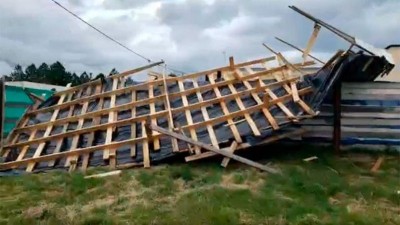 Tormenta trágica: se derrumbó una casa y murió un hombre