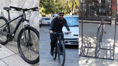 Robaron la bicicleta a un periodista en Paraná y pide ayuda para recuperarla