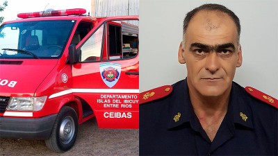 Un héroe en la ruta: bombero voluntario salvó a bebita de 7 meses que se ahogaba