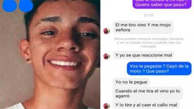 Por una mancha de vino lo empujaron, cayó al suelo, quedó en coma y falleció