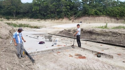 Avanza la construcción de una nueva calzada sobre el arroyo Crespo