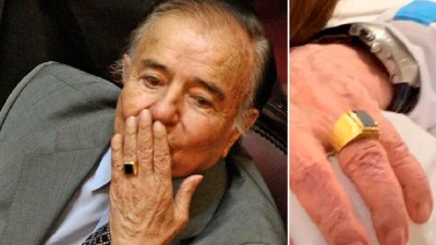 Apareció el anillo de Carlos Menem: lo devolvió la familia del enfermero prófugo