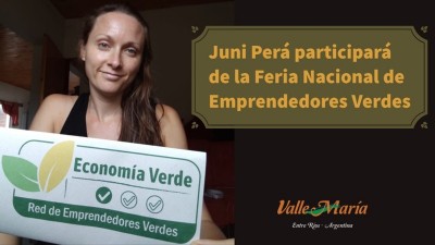 Juni Perá participará de la Feria Nacional de Emprendedores Verdes
