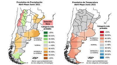 Lluvias y temperaturas: el pronóstico trimestral que abarca de abril a junio