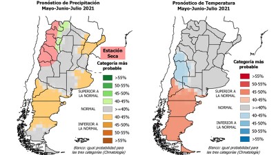 Lluvias y temperaturas: el pronóstico trimestral que abarca de mayo a julio