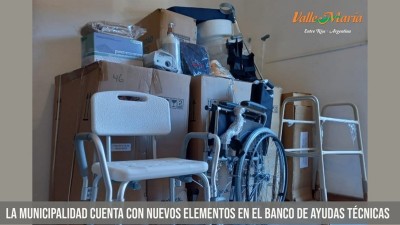 La Municipalidad cuenta con nuevos elementos en el Banco de Ayudas Técnicas