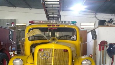 Llega  la primer autobomba al cuartel de Bomberos Valle María