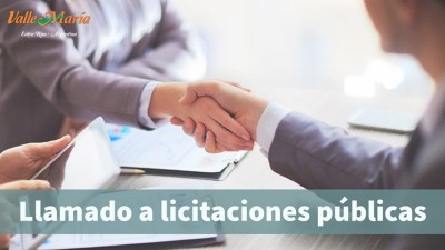 Llamado a licitaciones públicas