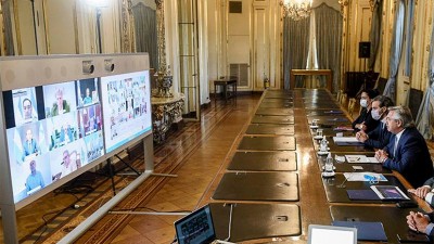 Fernández mantendrá una videoconferencia con 12 gobernadores, entre ellos Bordet