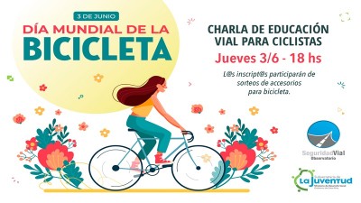 La provincia capacitará en educación vial a jóvenes ciclistas