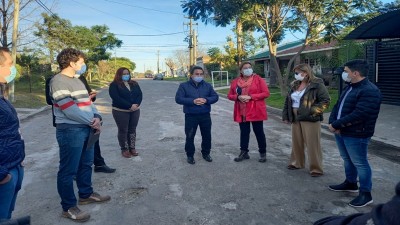 Comenzó la segunda etapa de la obra en el acceso a Aldea Brasilera