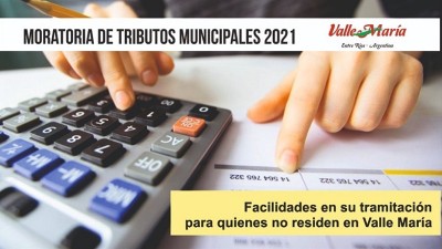 Moratoria 2021: Facilidades en su tramitación para quienes no residen en Valle María