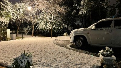 Después de 14 años, volvió a nevar en Córdoba