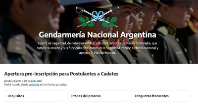 Gendarmería abrió la inscripción para ingresar a la Fuerza: los requisitos