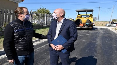 Bordet lleva adelante un programa de infraestructura vial, accesos y enripiados en pequeñas localidades