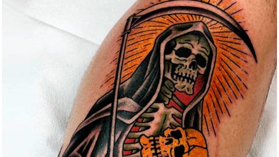 Se tatuó a San La Muerte, no pagó y cuando se marchaba robó un celular