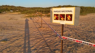 Se secó por completo la boca de uno de los arroyos del Parque Nacional Pre Delta