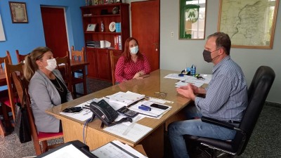 Se gestionan obras para Valle María con el acompañamiento de la senadora Claudia Gieco