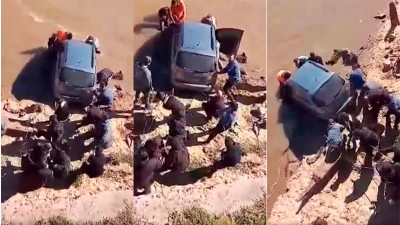 Dejó estacionado su auto sin freno de mano al borde de la ribera y cayó al río