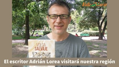 El escritor Adrián Lorea visitará nuestra región