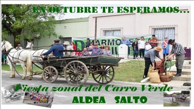 Fiesta del Carro Verde en Aldea Salto