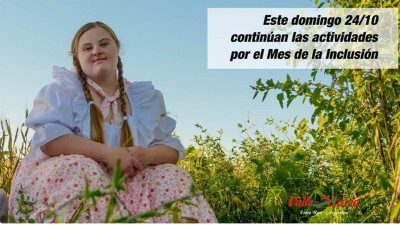 Este domingo 24 de Octubre continúan las actividades por el Mes de la Inclusión