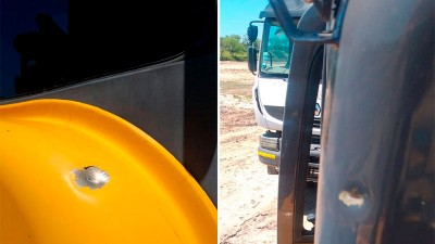 Denuncian a empresario por disparar contra máquina e hicieron allanamientos