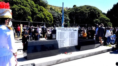 Inauguraron un memorial en honor a los tripulantes del Ara San Juan