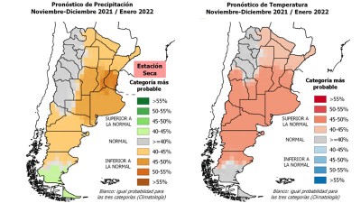 Pronóstico trimestral: poca lluvia y temperaturas máximas extremadamente altas