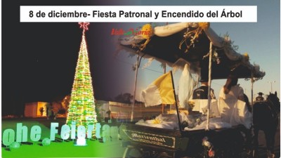 8 de diciembre:Fiesta Patronal y Encendido del Árbol