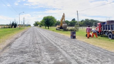 Se iniciaron los trabajos en el acceso a Aldea Protestante en el departamento Diamante