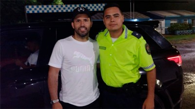 El Kun Agüero estuvo en Entre Ríos: Es pura humildad, destacaron
