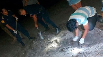 Hallaron restos humanos por la bajante del Lago de Salto Grande