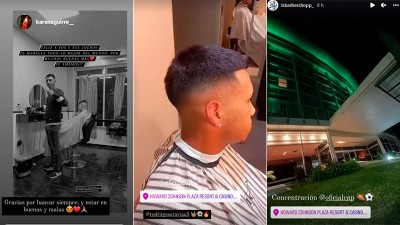 Un sueño cumplido: peluquero le cortó el cabello a futbolistas internacionales