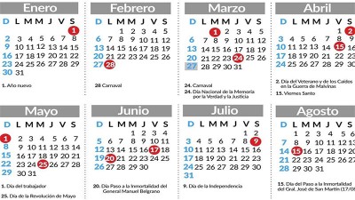 Esta semana habrá un feriado y una jornada no laborable: cuál es la diferencia