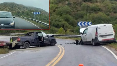 Video: estaba filmando y registró el choque de frente del auto en el que iba