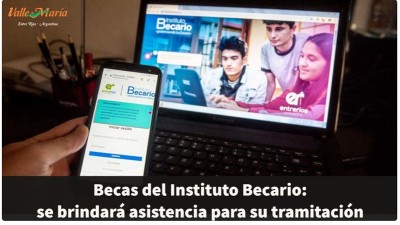 Becas del Instituto Becario  se brindará asistencia para su tramitación