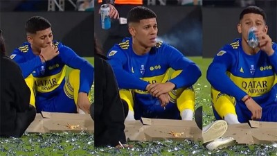 Polémico festejo de Marcos Rojo con un cigarrillo: la respuesta del defensor