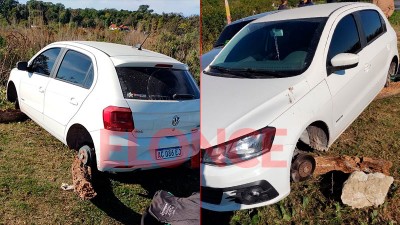 Fueron a pescar, dejaron el auto y les robaron las ruedas en Paraje La Jaula